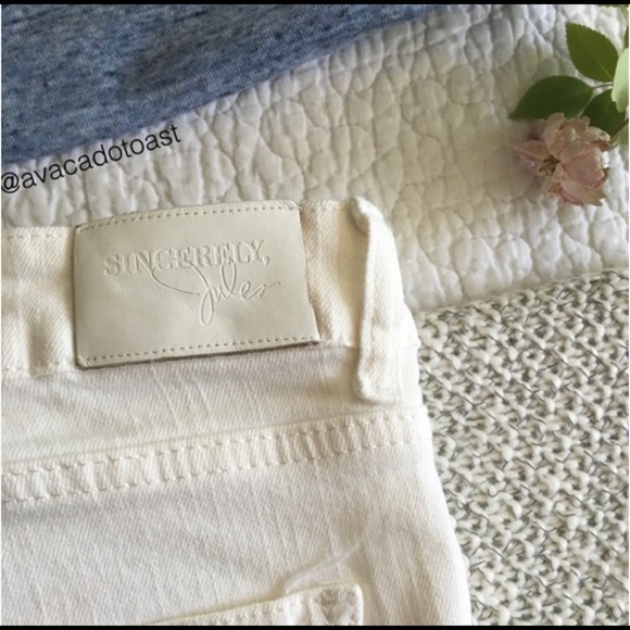 Sincerely Jules ✨ White Skinny Jeans NWOTs Size 27 - Picture 4 of 5